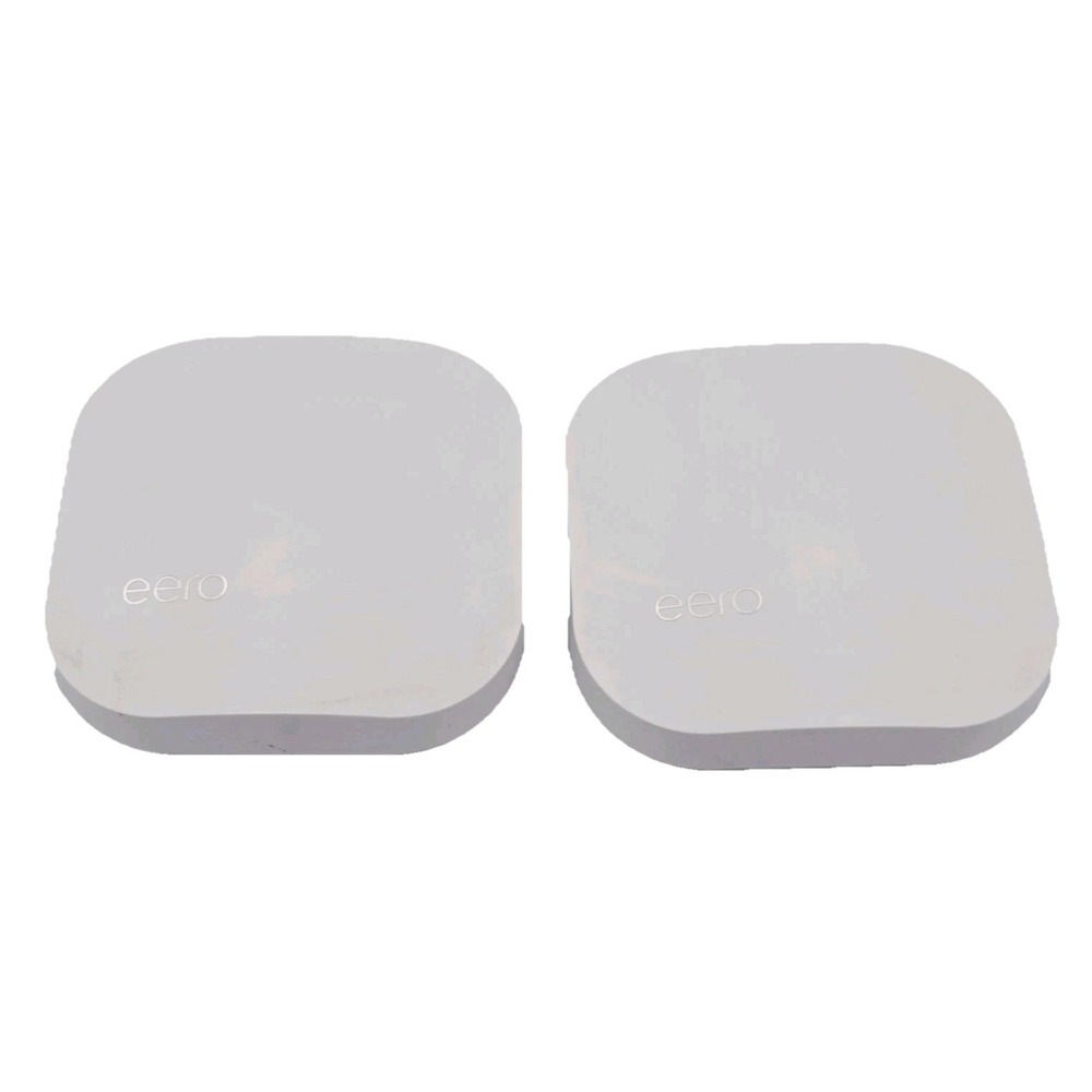 EERO TRI BAND MESH ROUTER B010001 - UNIT ONLY, No Cords lot Of 2‎